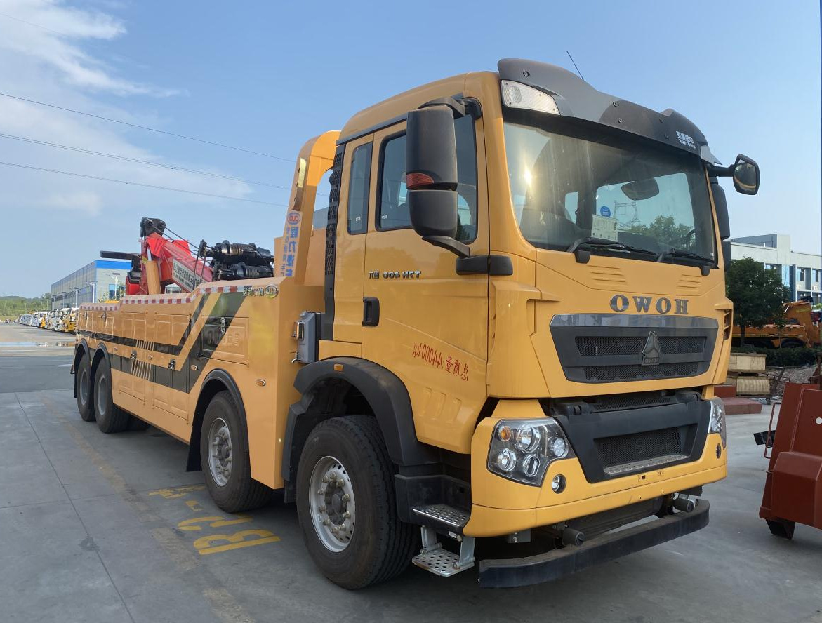 国六豪沃前四后八一拖一清障车